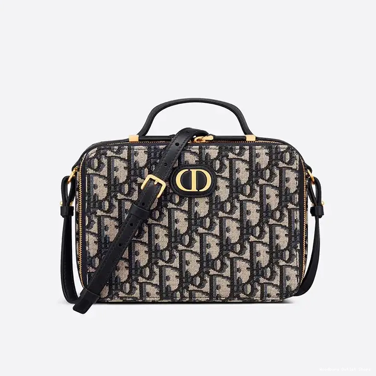 Box Motif Oblique Blue Bag Caro Dior Canvas 0509 Hot Sale